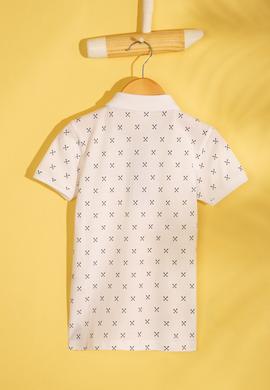 Erkek Çocuk Beyaz Polo Yaka Tişört - 50206220001