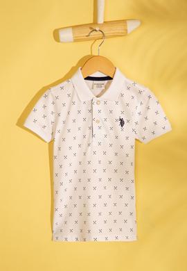 Erkek Çocuk Beyaz Polo Yaka Tişört - 50206220001