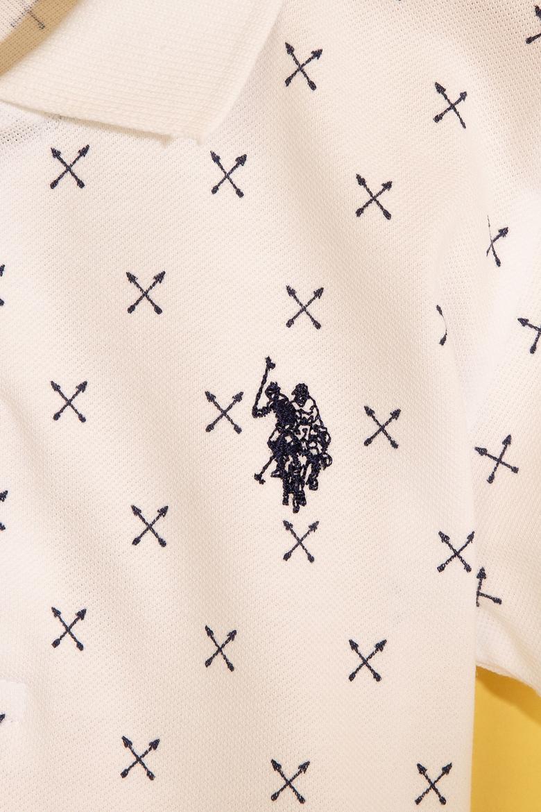 Erkek Çocuk Beyaz Polo Yaka Tişört - 50206220001