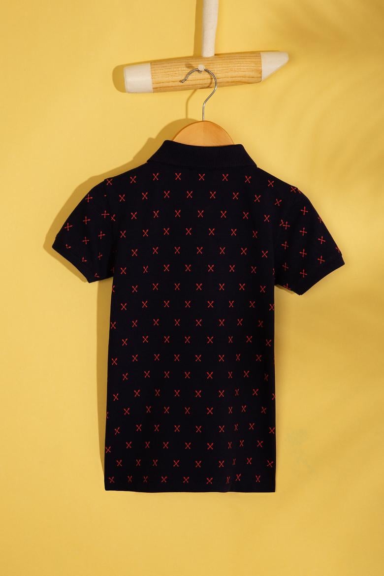 Erkek Çocuk Lacivert Polo Yaka Tişört - 50206220012