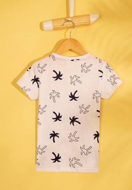 Çocuk Beyaz Bisiklet Yaka Tişört - 50206222001