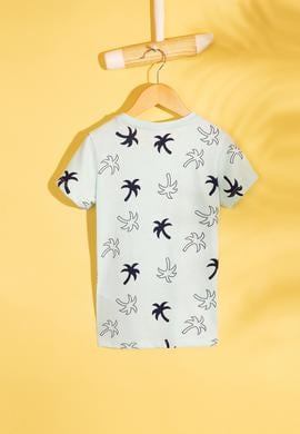 Çocuk Yeşil Bisiklet Yaka Tişört - 50206222013