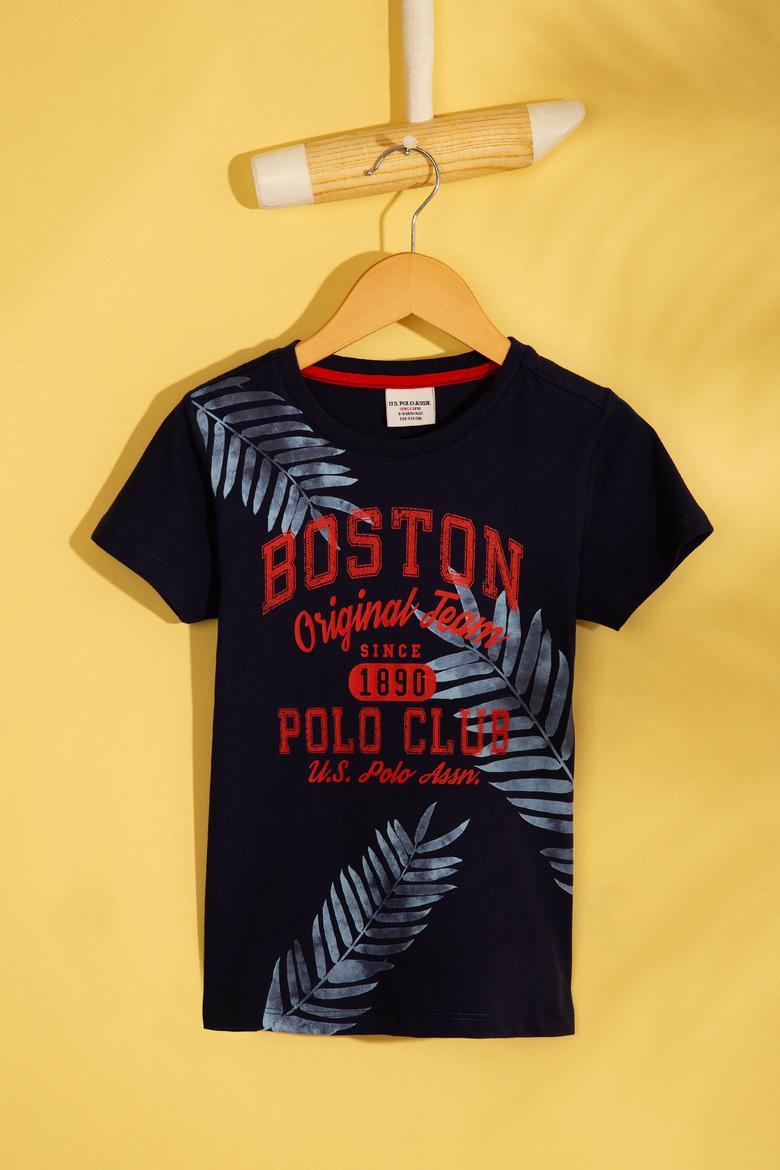 Çocuk Lacivert Bisiklet Yaka Tişört