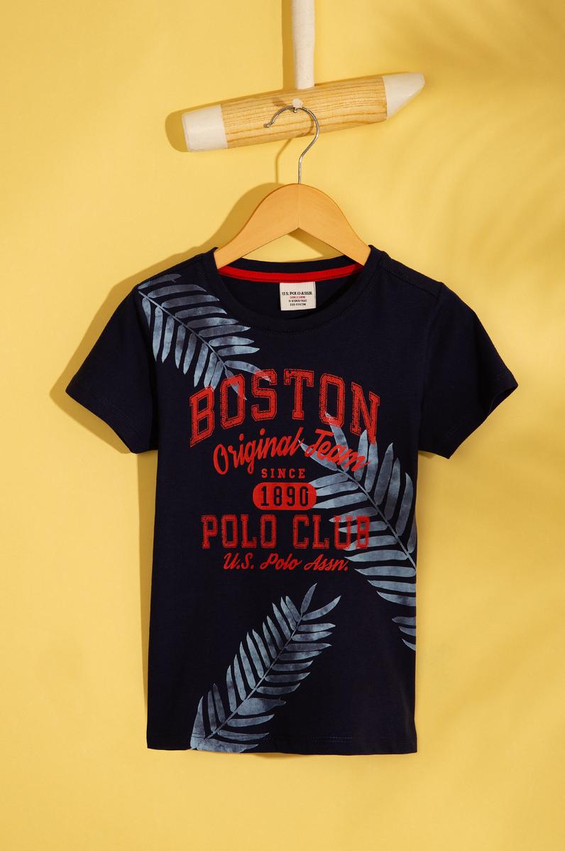 Çocuk Lacivert Bisiklet Yaka Tişört