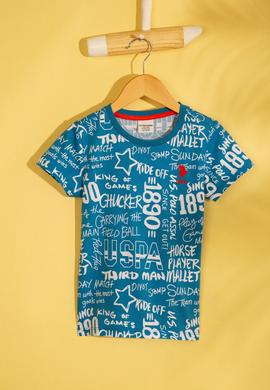 Erkek Çocuk Mavi Polo Yaka Tişört - 50206272001