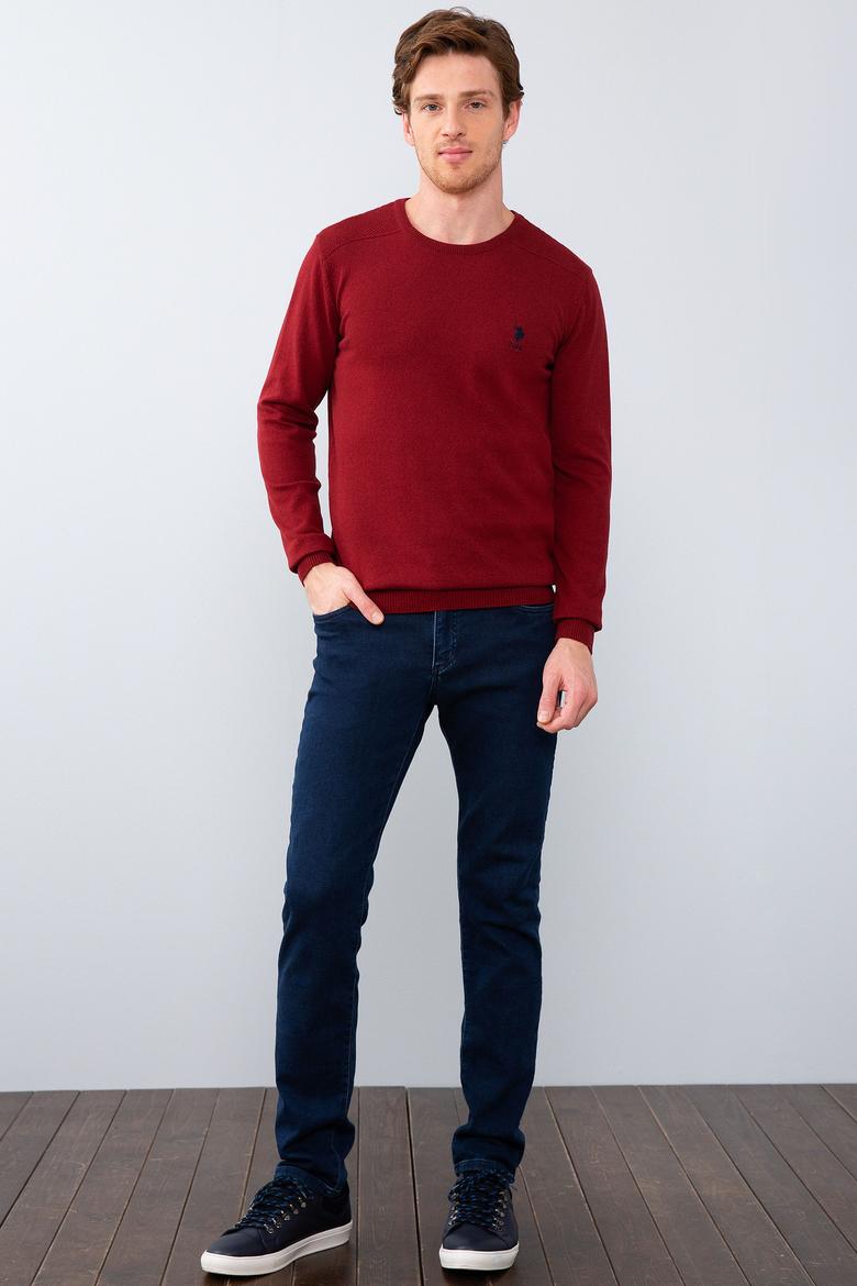 Erkek Bordo Basic Kazak - 50206752028