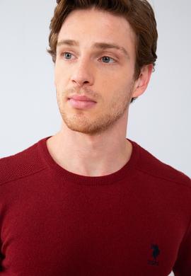 Erkek Bordo Basic Kazak - 50206752028