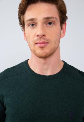 Erkek Yeşil Basic Kazak - 50206752046