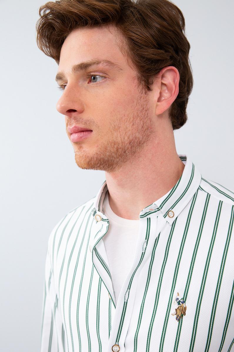 Erkek Yeşil Gömlek Uzunkol