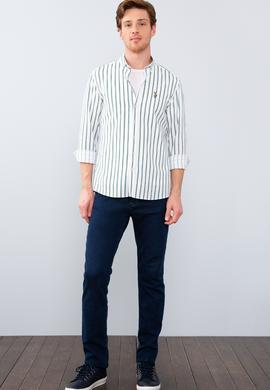 Erkek Yeşil Gömlek Uzunkol - 50207103021