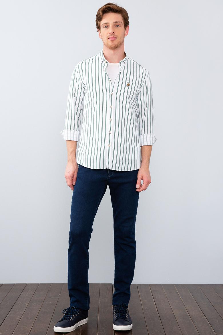 Erkek Yeşil Gömlek Uzunkol - 50207103021