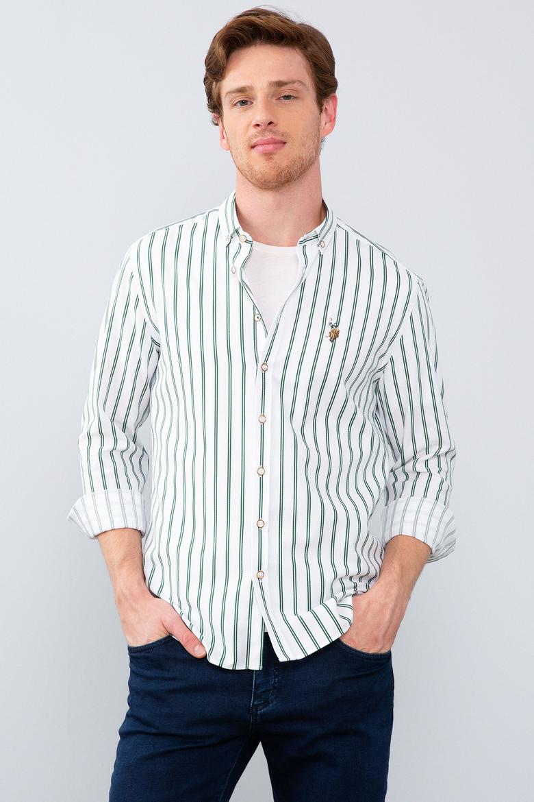 Erkek Yeşil Gömlek Uzunkol - 50207103021