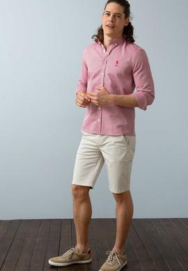 Erkek Kırmızı Gömlek Uzunkol - 50209189025