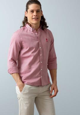 Erkek Kırmızı Gömlek Uzunkol - 50209189025