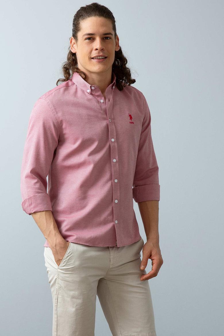 Erkek Kırmızı Gömlek Uzunkol - 50209189025
