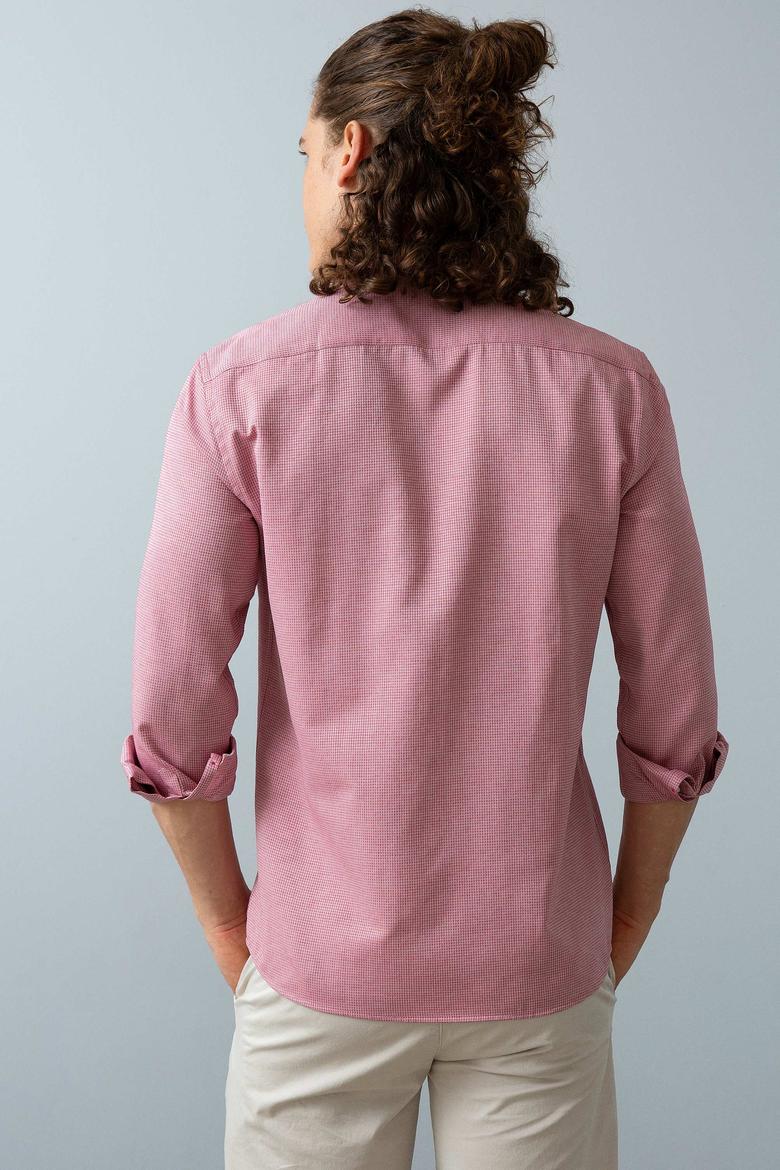 Erkek Kırmızı Gömlek Uzunkol - 50209189025