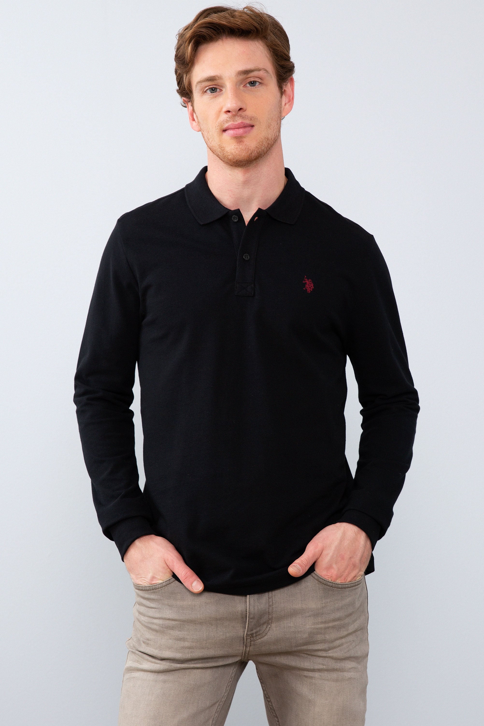 Erkek Siyah Basic Sweatshirt