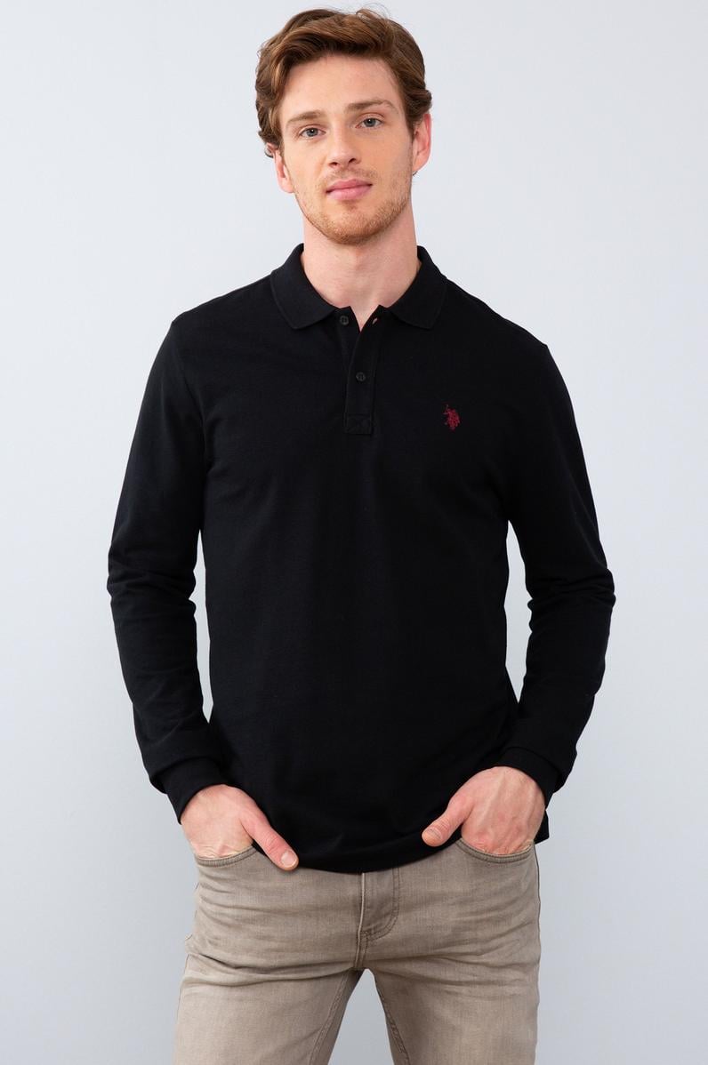 Erkek Siyah Basic Sweatshirt