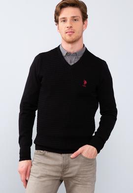 Erkek Siyah Basic Kazak - 50210287054