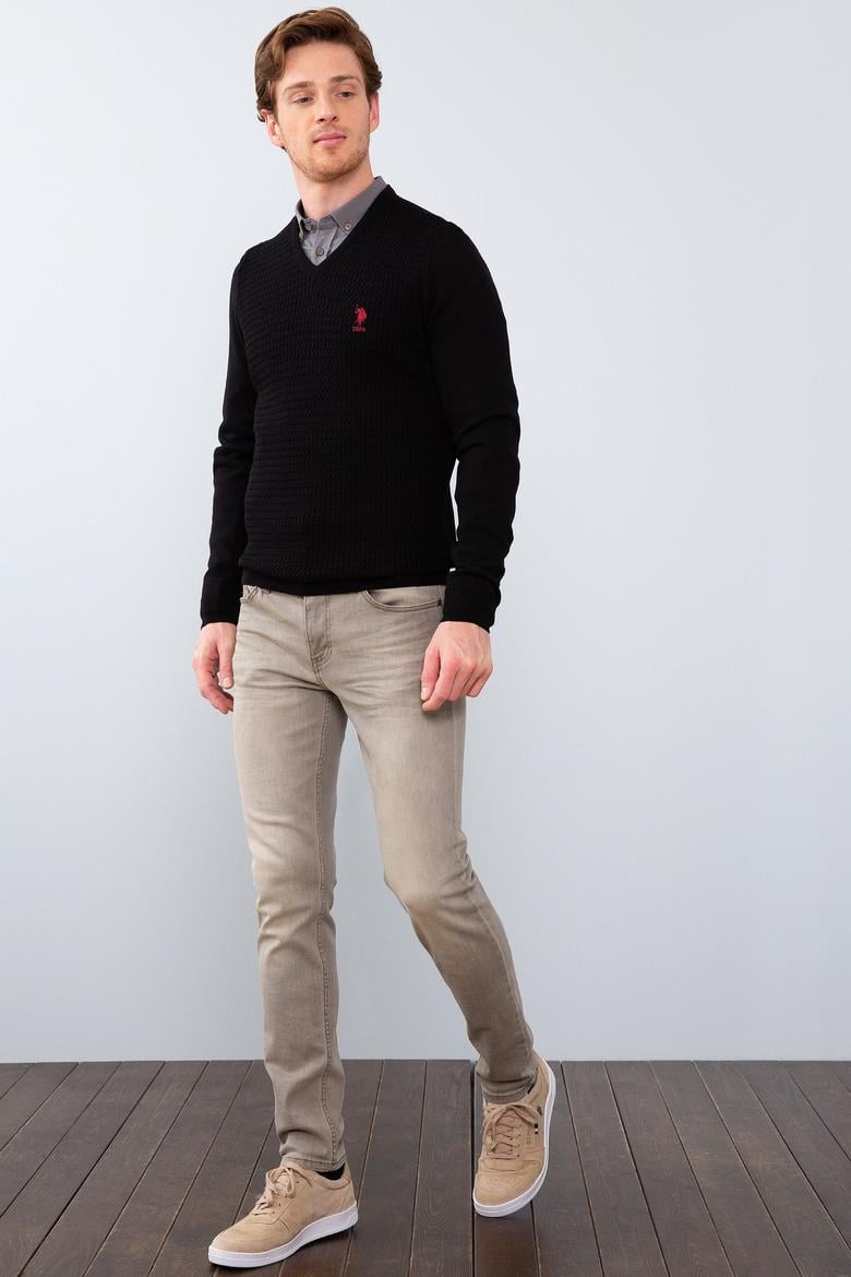 Erkek Siyah Basic Kazak - 50210287054