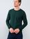 Erkek Koyu Yeşil Bisiklet Yaka Triko Kazak Basic