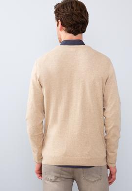 Erkek Kum Melanj Bisiklet Yaka Triko Kazak Basic - 50211240043