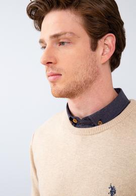 Erkek Kum Melanj Bisiklet Yaka Triko Kazak Basic - 50211240043