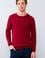 Erkek Bordo Bisiklet Yaka Triko Kazak Basic