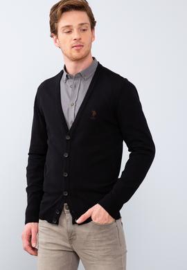 Erkek Siyah  Triko Hırka - 50211250027