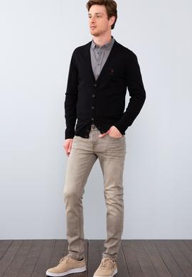 Erkek Siyah  Triko Hırka - 50211250027