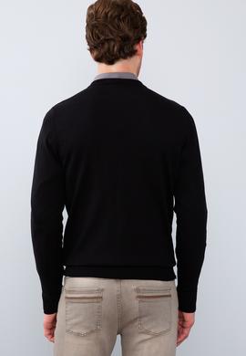 Erkek Siyah  Triko Hırka - 50211250027