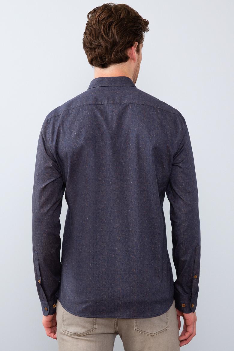 Erkek Lacivert Gömlek Uzunkol - 50213509010