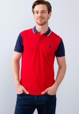 Erkek Kırmızı Polo Yaka T-Shirt - 50213573003