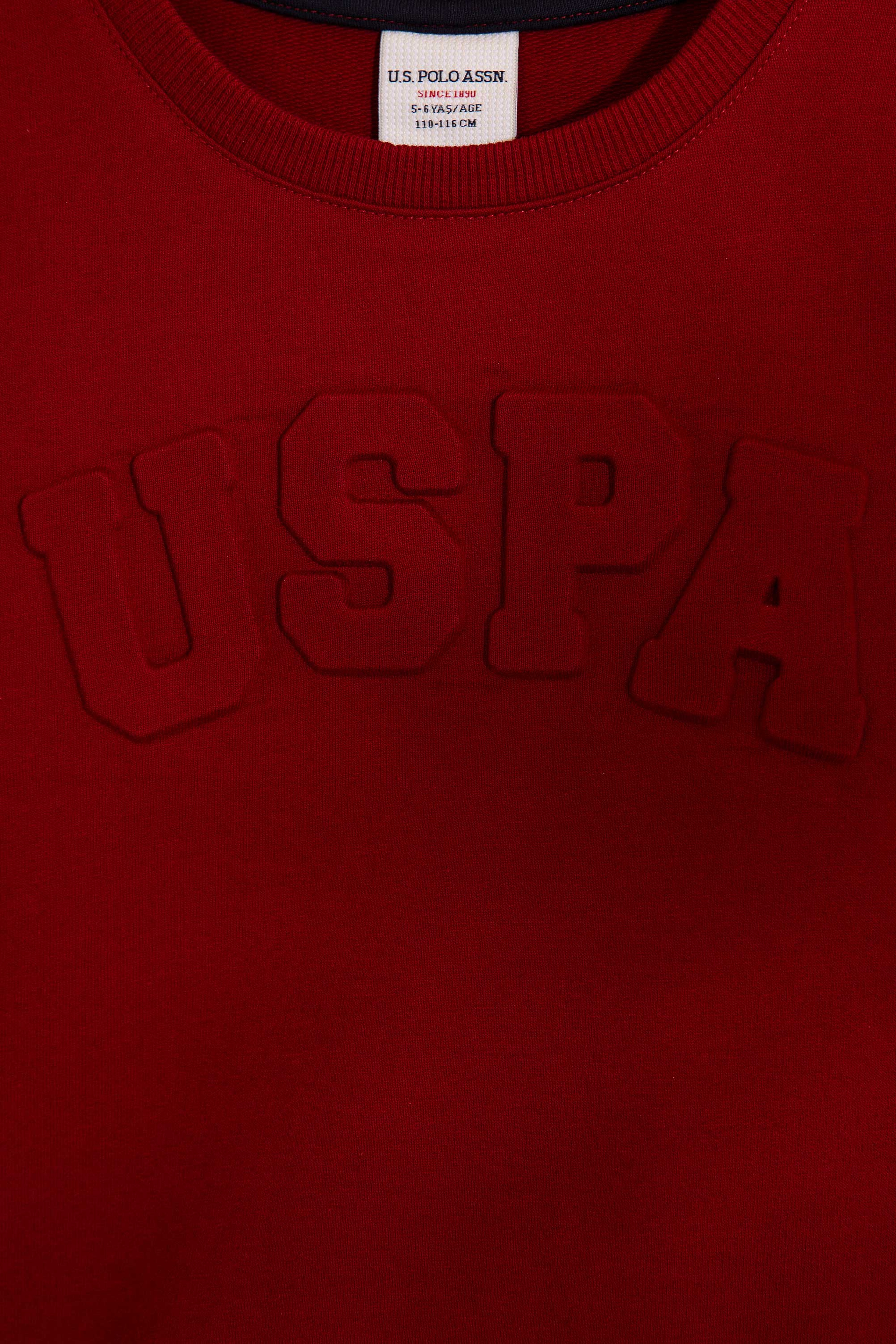 Çocuk Kırmızı Sweatshirt Basic - Image 3