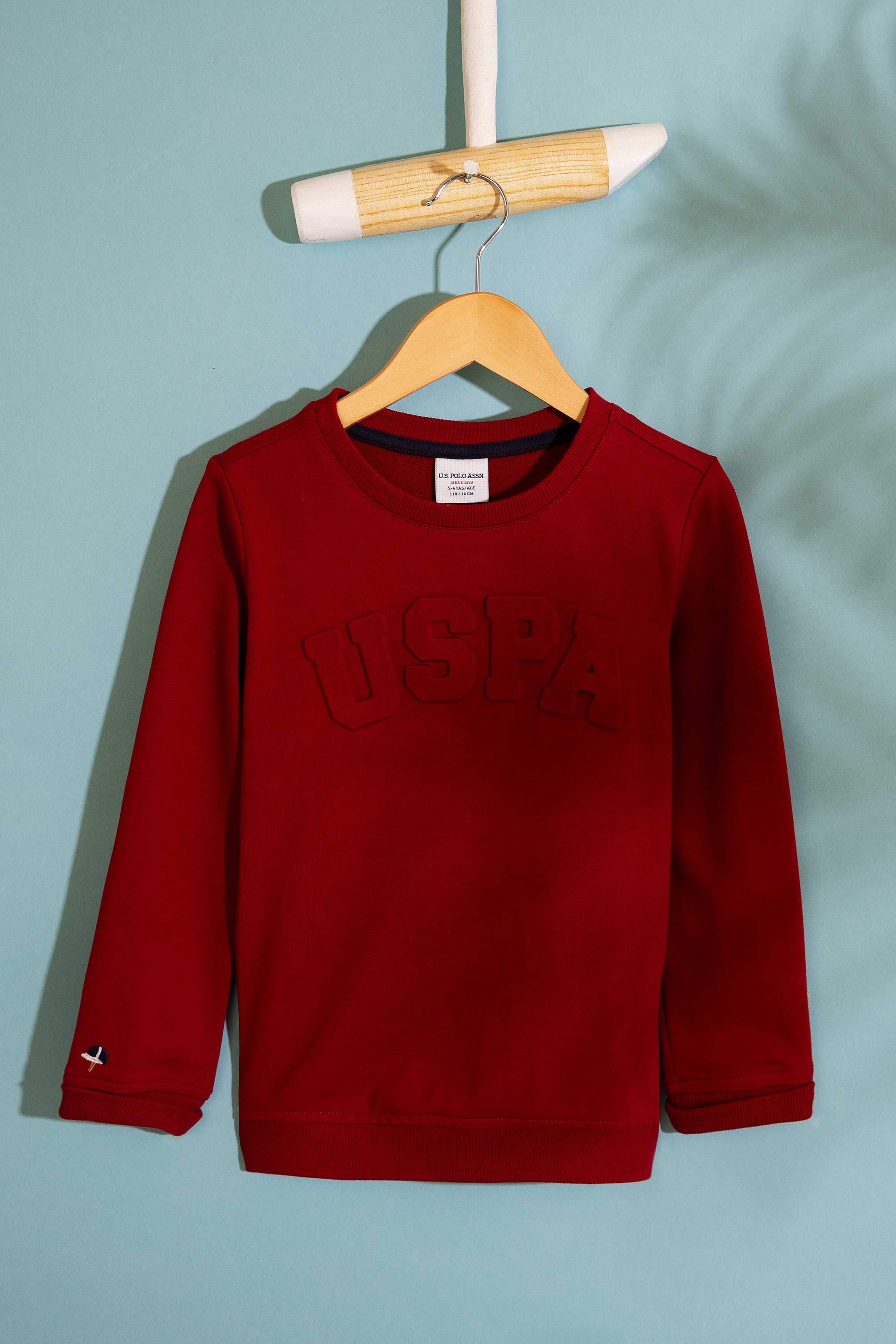 Çocuk Kırmızı Sweatshirt Basic - Image 1