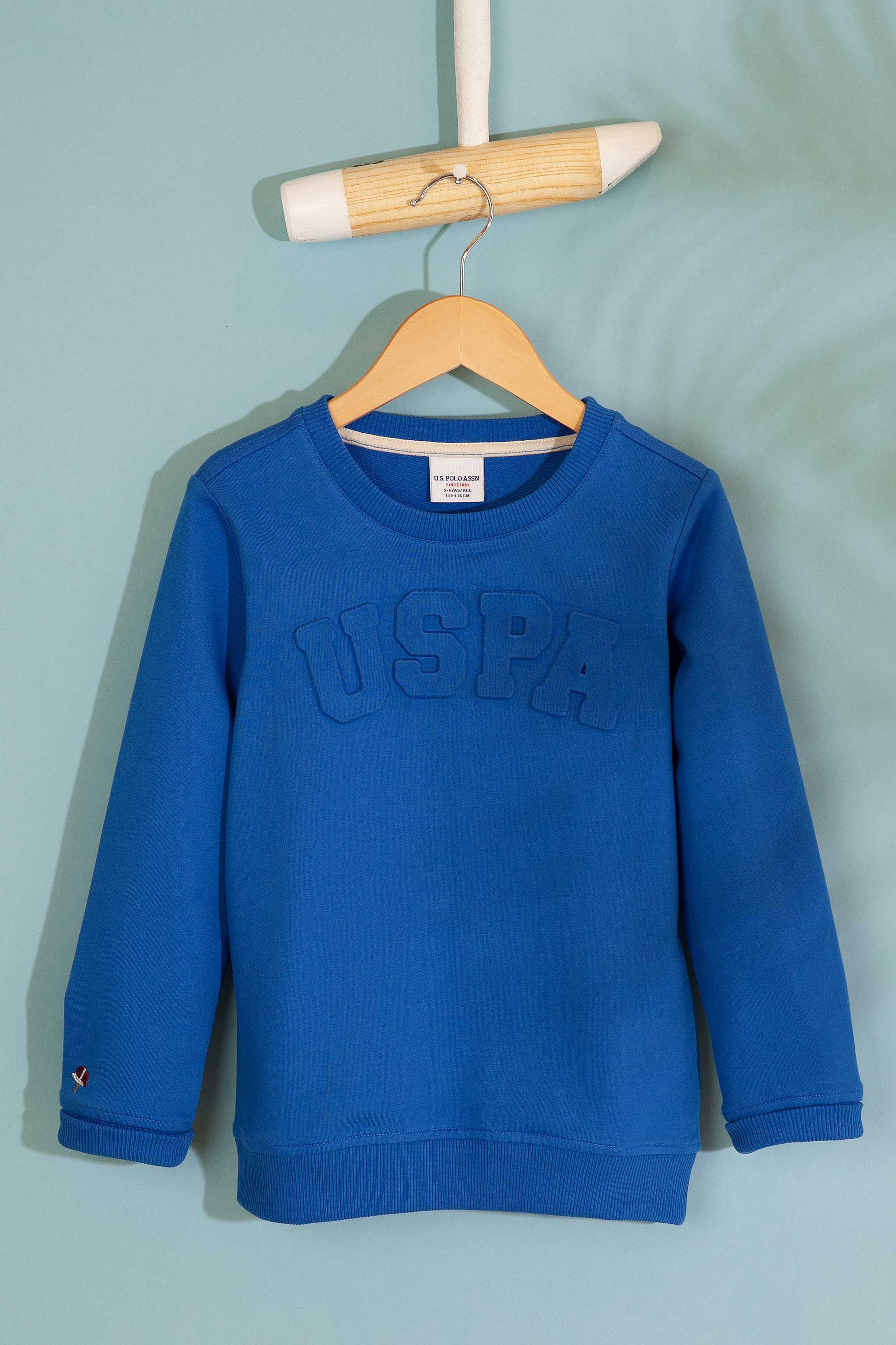 Çocuk Mavi Sweatshirt Basic - Image 1