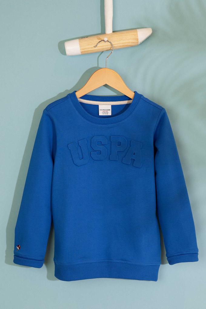 Çocuk Mavi Sweatshirt Basic