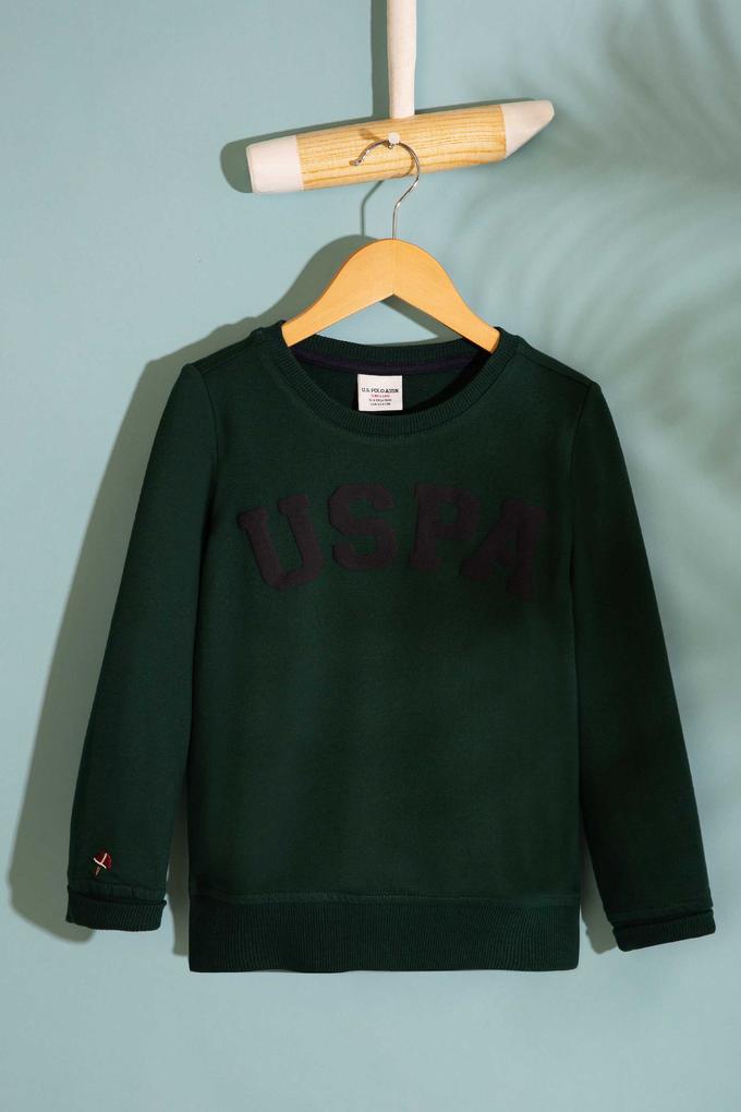Çocuk Yeşil Sweatshirt Basic