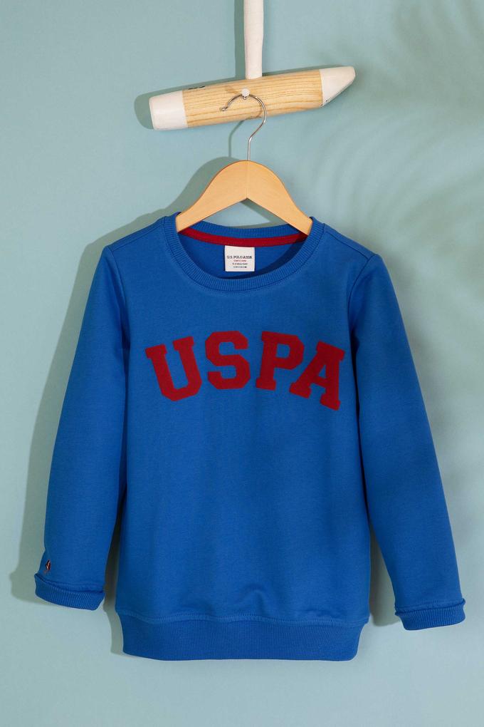 Çocuk Mavi Sweatshirt Basic