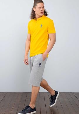 Erkek Gri Melanj  Örme Şort - 50213664024