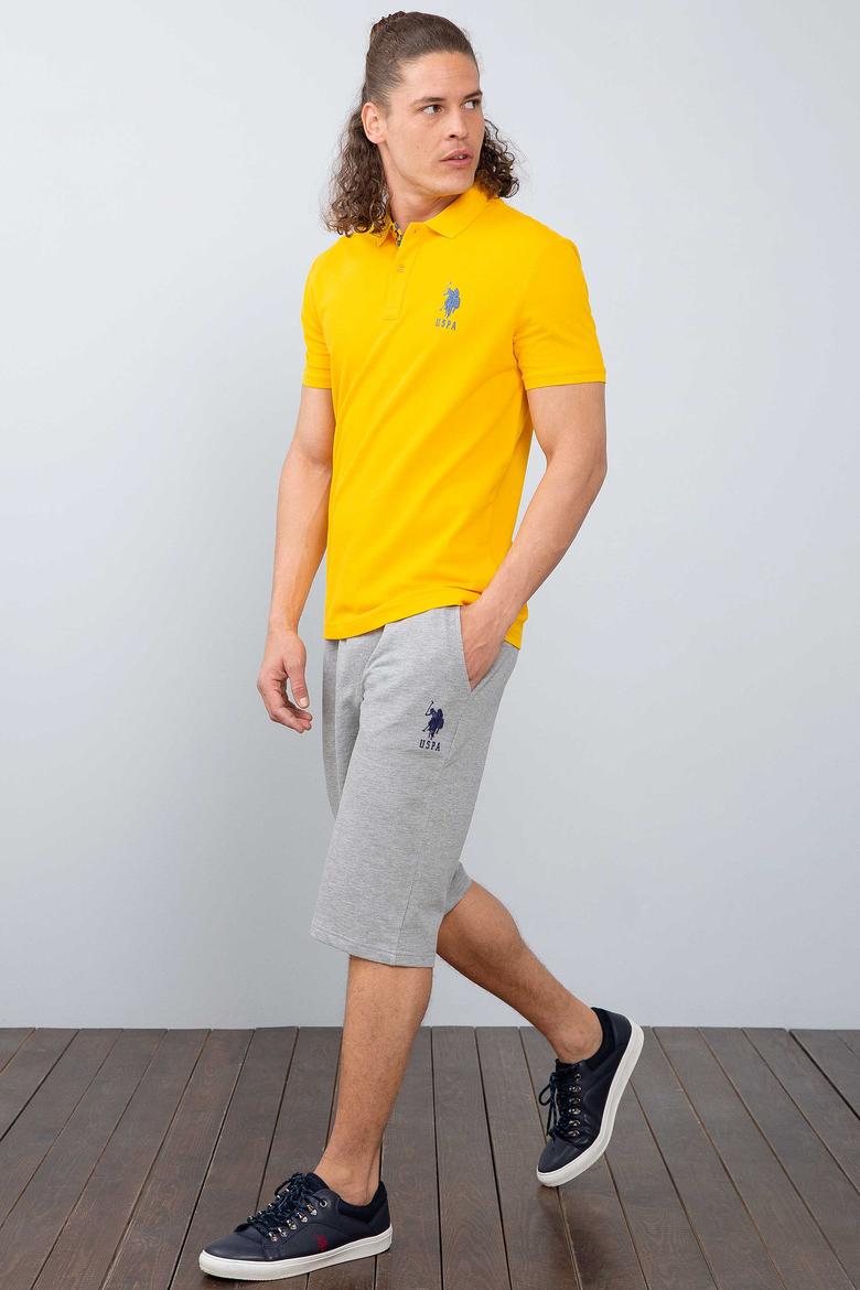 Erkek Gri Melanj  Örme Şort - 50213664024