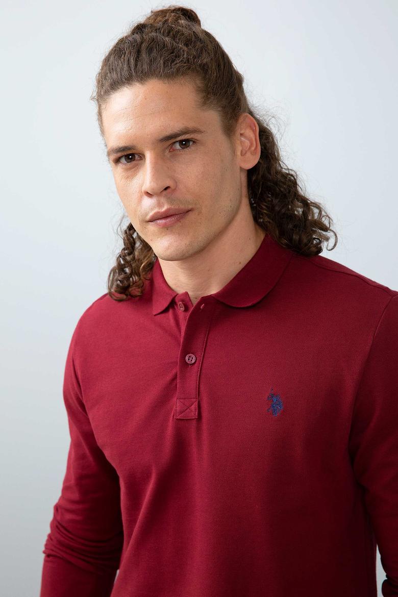 Erkek Bordo Basic Sweatshirt - 50213673022