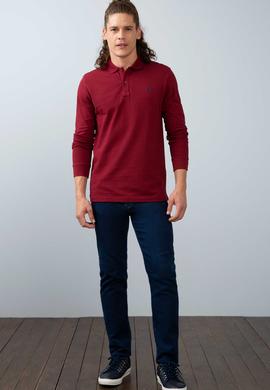 Erkek Bordo Basic Sweatshirt - 50213673022