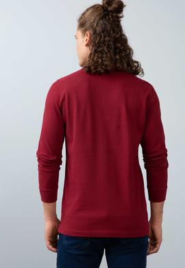 Erkek Bordo Basic Sweatshirt - 50213673022
