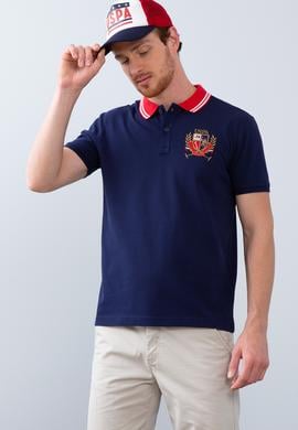 Erkek Lacivert Polo Yaka T-Shirt - 50213693019