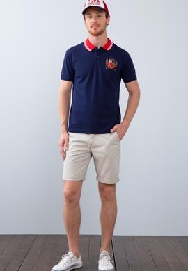 Erkek Lacivert Polo Yaka T-Shirt - 50213693019