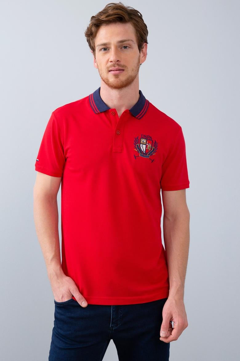 Erkek Kırmızı Polo Yaka T-Shirt