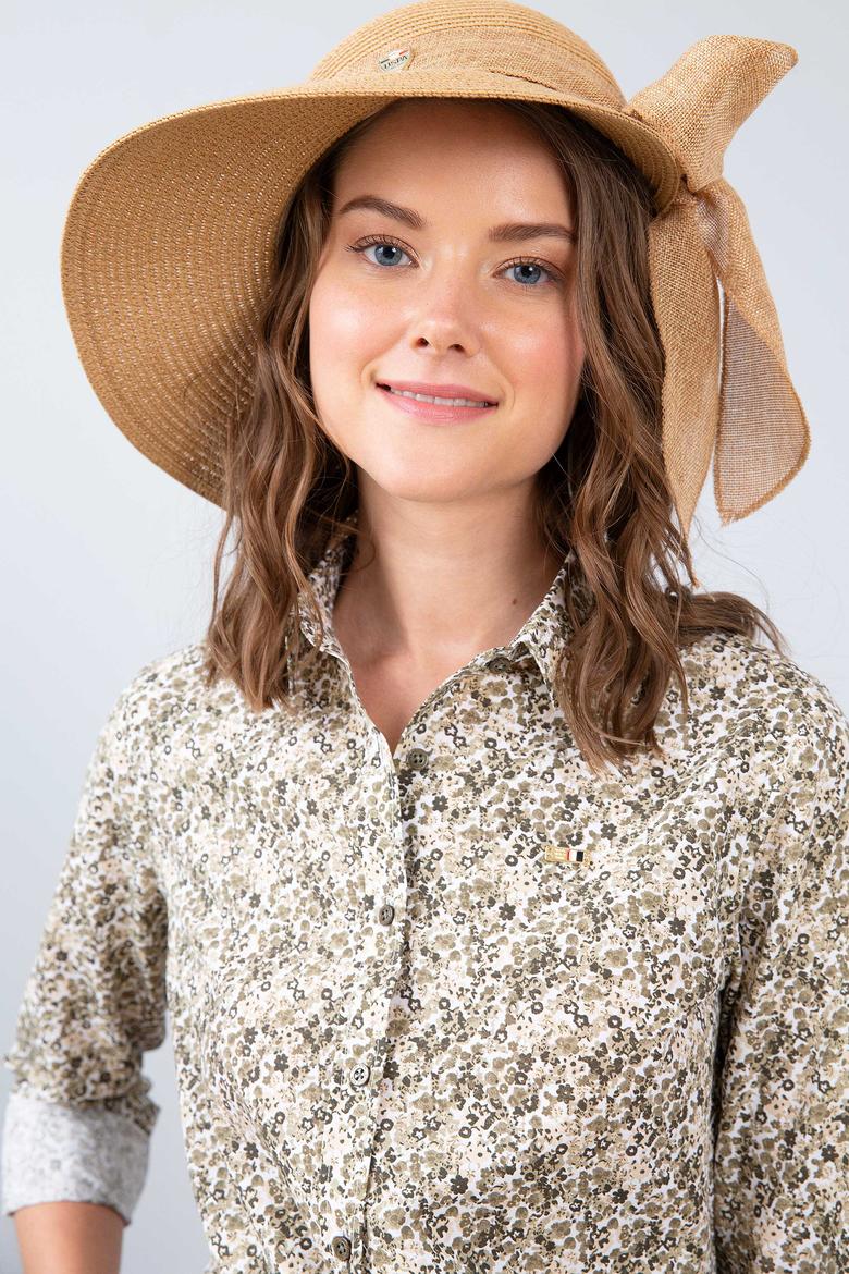 Kadın Yeşil Gömlek Uzunkol - 50213818004