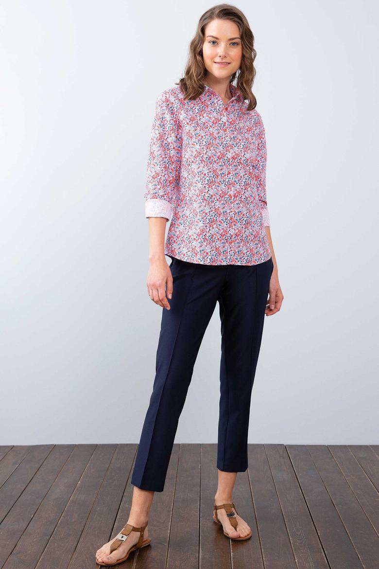 Kadın Kırmızı Uzun Kollu Gömlek - 50213818012