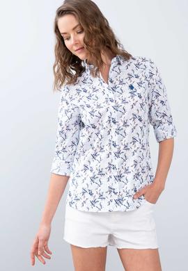 Kadın Mavi Gömlek Uzunkol - 50213840023